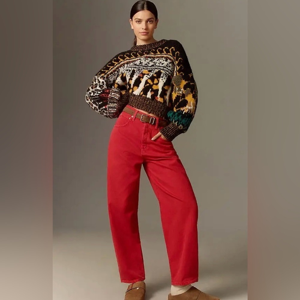 Anthropologie x Pilcro Relaxed Crew-Neck Sweater Size XS NWT - Picture 5 of 15